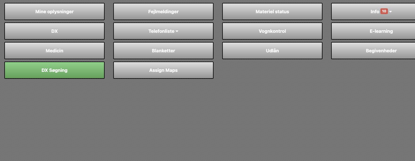 Bred menuopsætning med teknisk element og kundetilpasset titel.